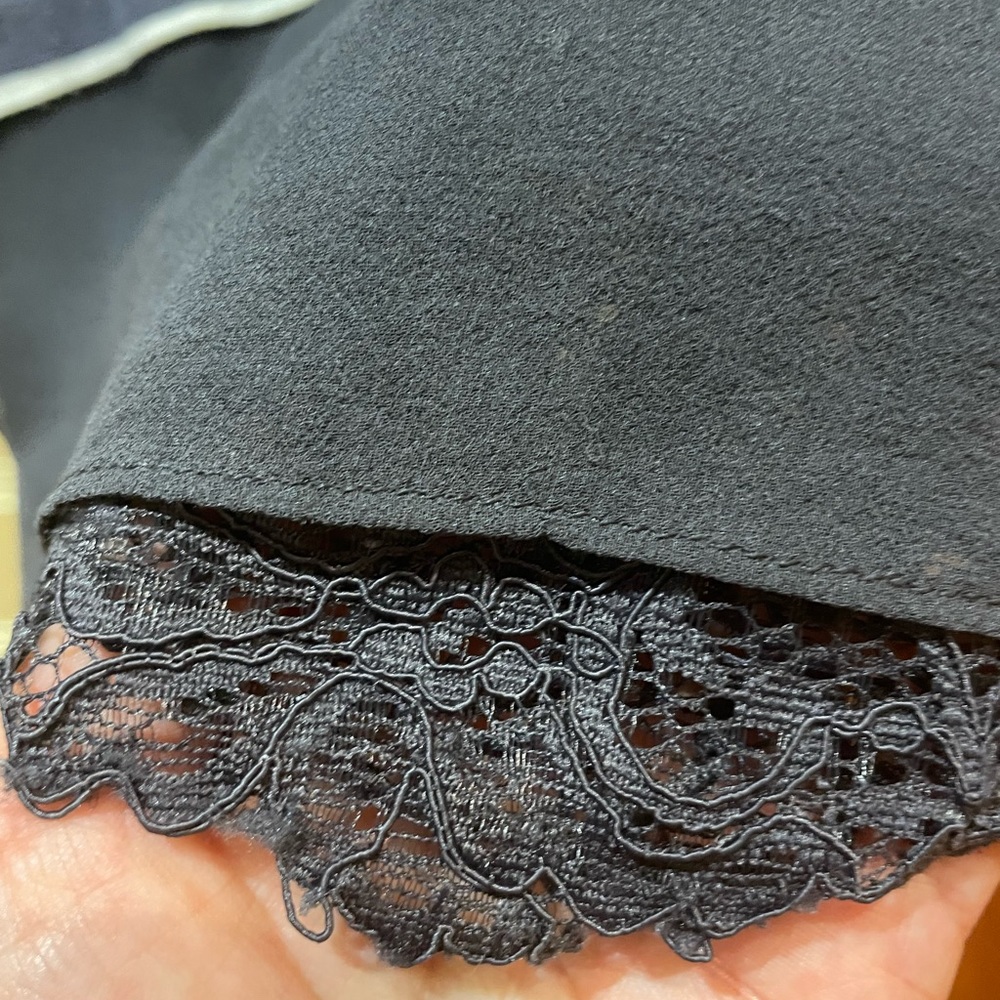 Bailey 44 Black Lace Short Sleeve Top
